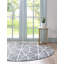 Tapis géométrique gris foncé / ivoire Oceola-1618047413