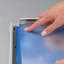 Cadre d'affiche 18 x 18 en aluminium argenté - Cadre de présentation mural à chargement frontal à profil de 0,59 po avec housse antireflet pour affiches, documents et certificats - paquet de 3-305457296-305457298