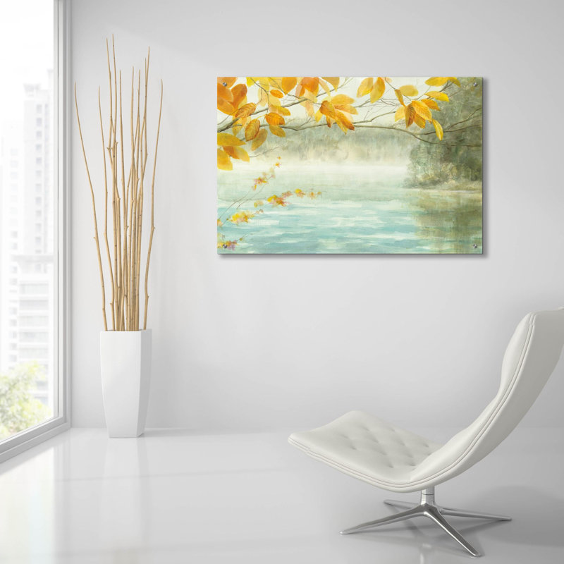 Art mural en verre «View From The Shore» par Danhui Nai, H 24 po x l 36 po