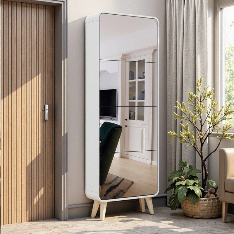 Armoire à chaussures Mirror Doors Design, durable et de haute qualité
