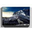 White Wolf In Mountain - Wrapped Canvas-19093342