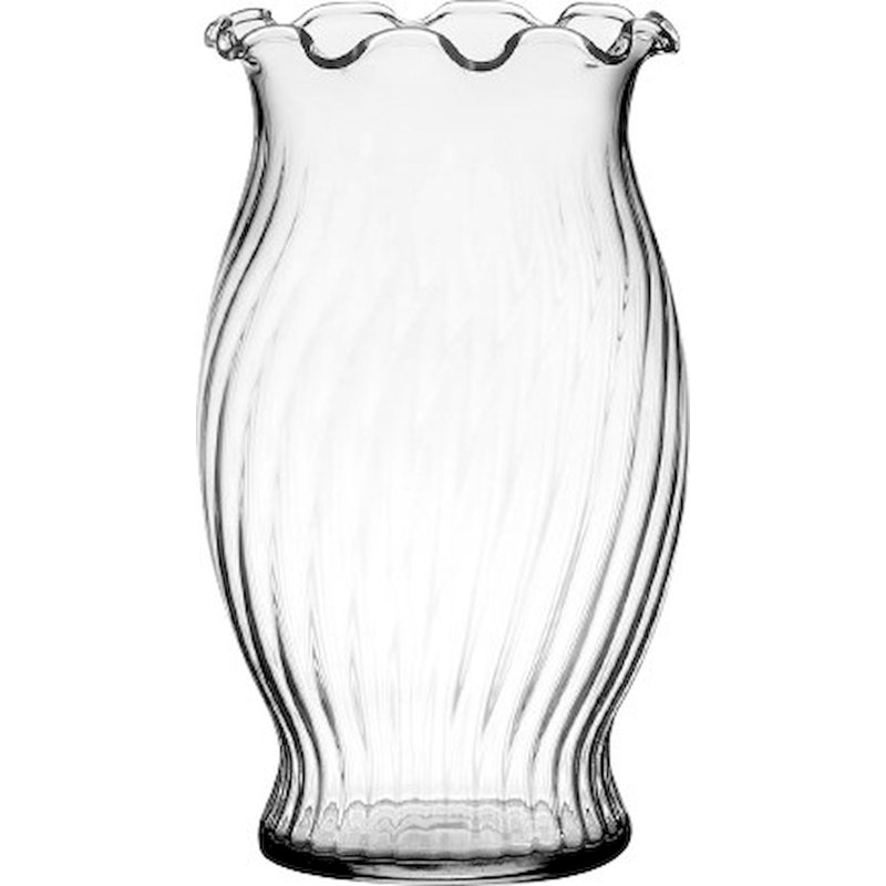 Vase de table en verre transparent Abriela