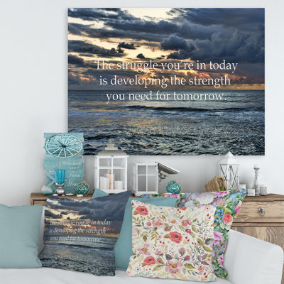 " Ocean And Inspirational Quote "