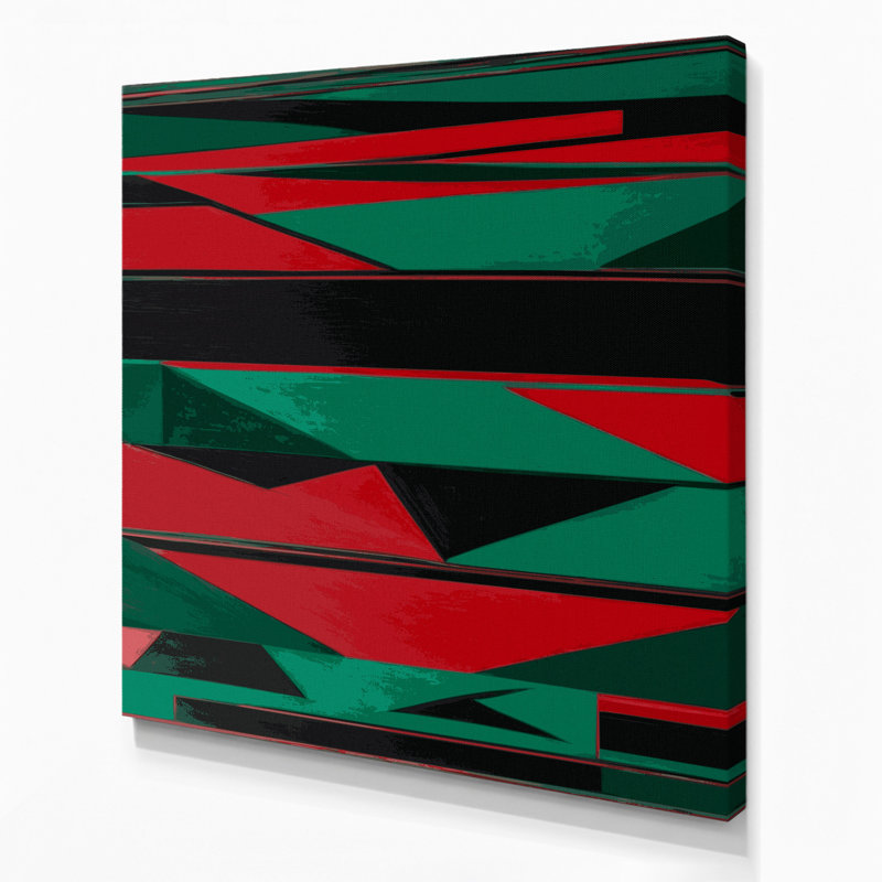 Hard Edge 66 Gray Canvas Wall Art, 12" H x 12" W