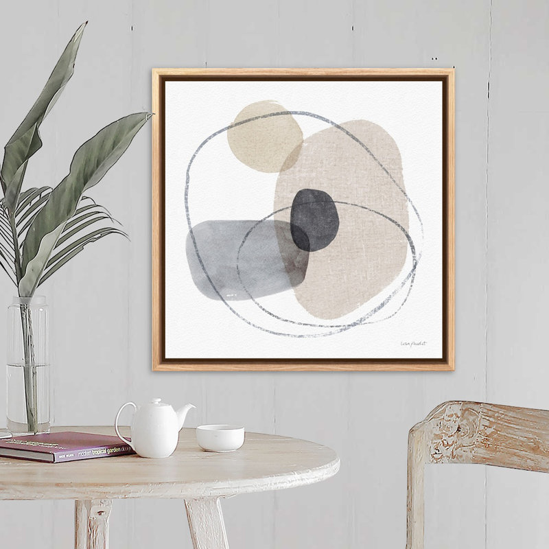 "Think Neutral 11", reproduction d'art par Lisa Audit, Toile avec cadre flottant, H 25,25 po x l 25,25 po, Naturel