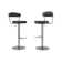 Naumann Swivel Upholstered Adjustable Height Counter Stool with Metal Frame