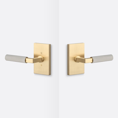 Levanto Passage Rosette, Straight Knurled Grip