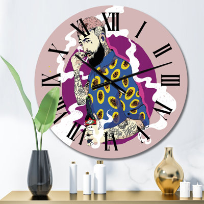 Horloge murale Hipster