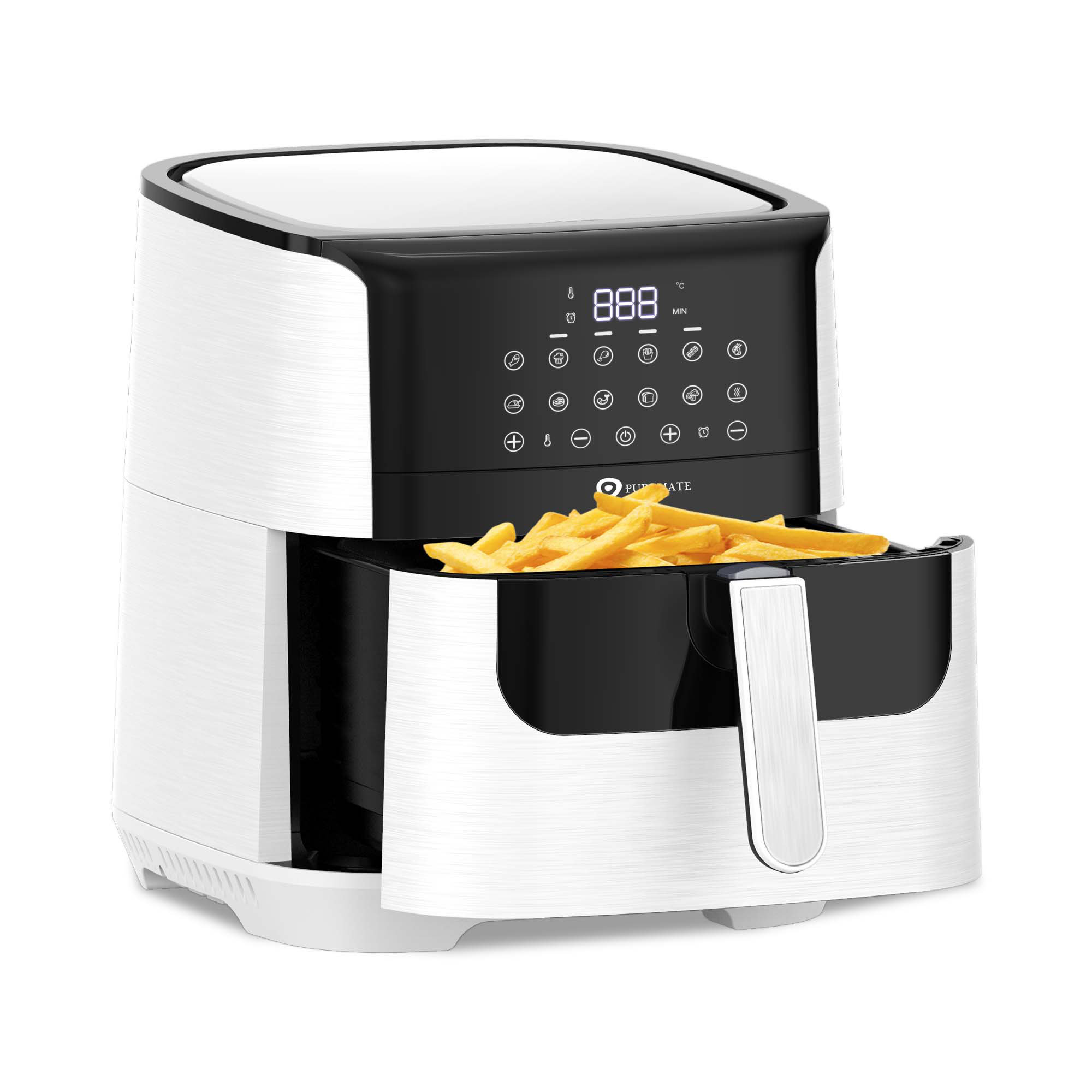 KitchenPerfected 4.0Ltr Digi-Touch Air Fryer (Family Size) - Cream