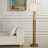 Parez Travertine Floor Lamp