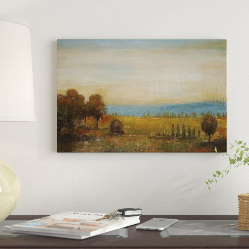 « golden pré », reproduction sur toile, H 8 po x l 12 po x P 0,75 po, Pas de tapis, Toile tendue