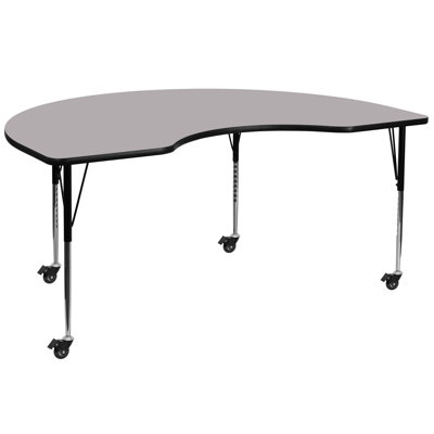 Goddard Commercial Adjustable Height Kidney Activity Table