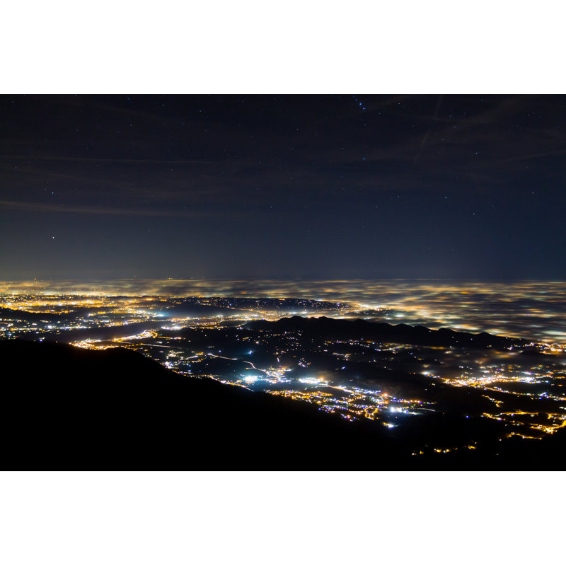 Fog, Soft Lights - Wrapped Canvas Print, 30cm H x 46cm W