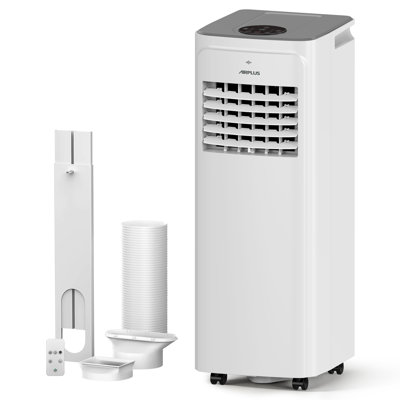 AIRPLUS Portable Air Conditioner 12000 BTU NO Heat, 4-in-1 AC Unit, Cooling & Heating for up to 700 Sq.Ft., Dehumidifier and Fan Mode, Remote Control, 24-Hour Timer, Automatic Defrost