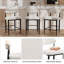 Upholstered Counter Stool with Metal Frame-487959530