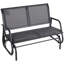 Banc à bascule double avec structure en acier pour le jardin-396309431