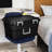 Sterilite Footlocker, 14 Gal Plastic Storage Container with Lid, Black, 2 Pack