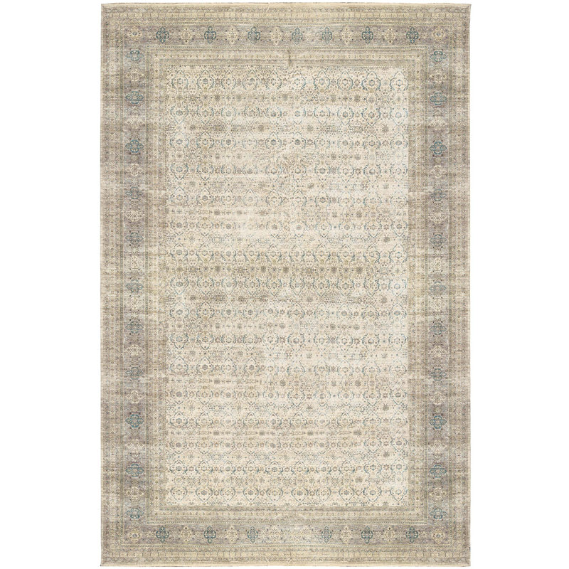 Tapis ivoire noué à la main de haute qualité