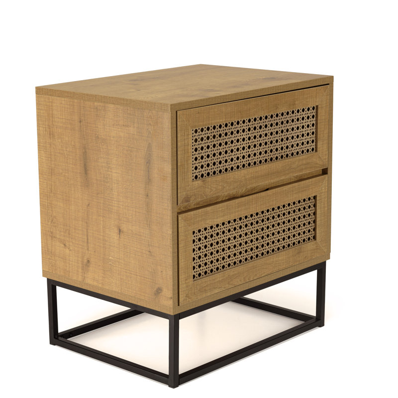 Cissell 52cm W Manufactured Wood Bedside Table