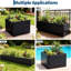 Jardinière moderne en métal 18 po x 18 po x 12 po Snap-Together-460290160