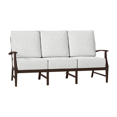 Croquet 76" Wide Outdoor Patio Sofa with Cushions