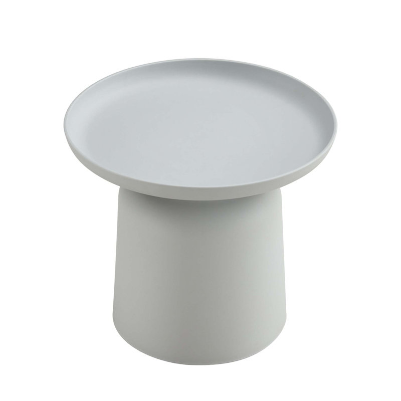 End Table, Plastic Side Table, Gray