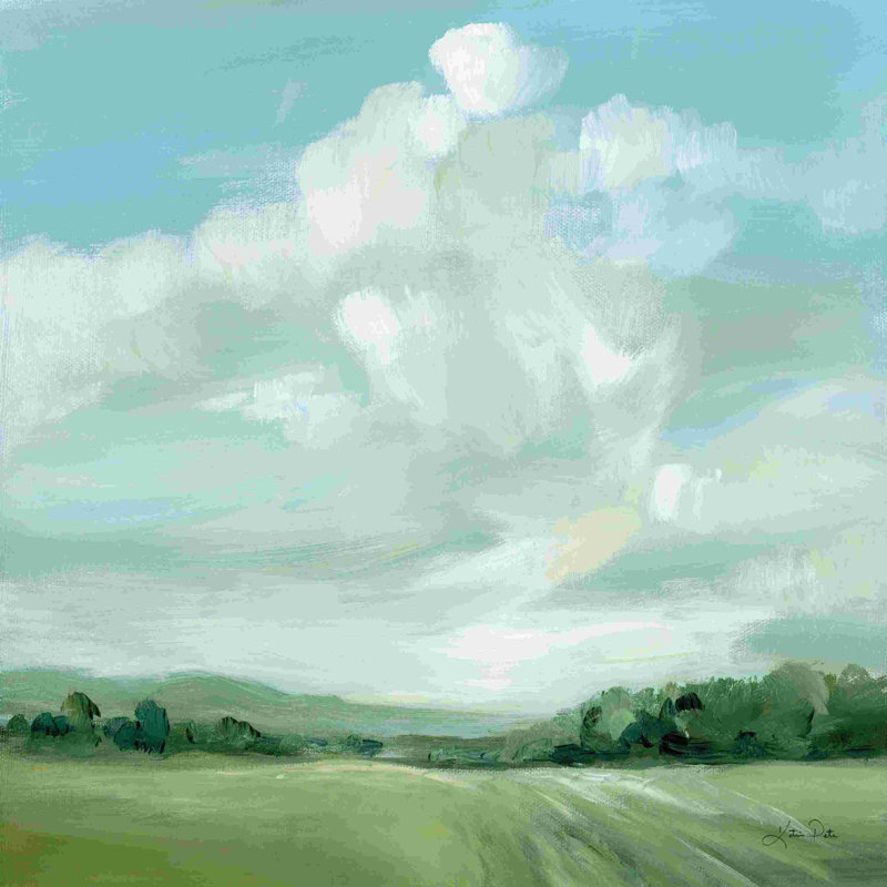 " Summer Clouds " by Katrina Pete Painting Print, 20" H x 20" W  