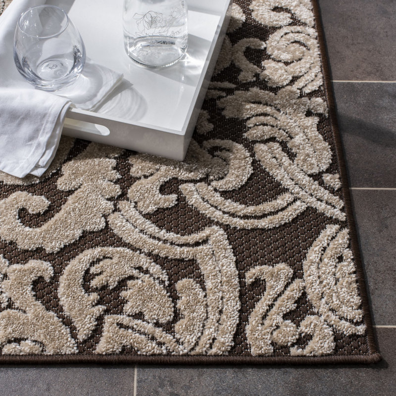 Barnett Performance Floral Rug, Rectangle 9' x 12'