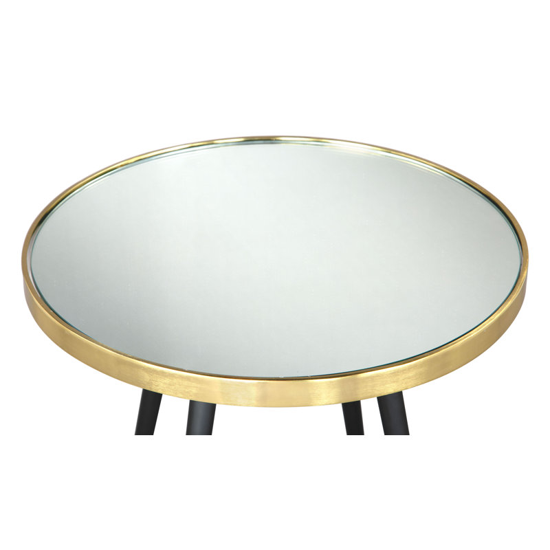 Particle Side Table Black & Gold