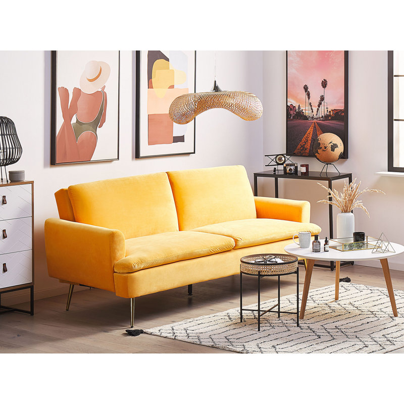 Keely Velvet Sleeper, Yellow