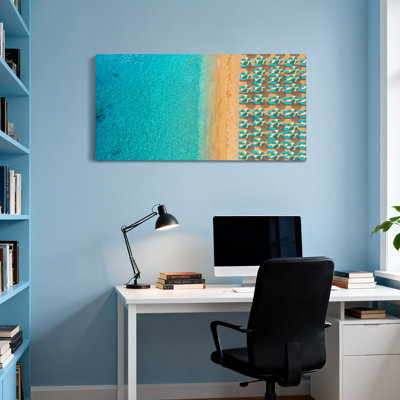 Longerons de paysage turquoise et eau turquoise