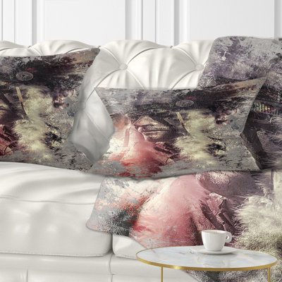  Abstract Portrait Native American Indian Warrior Pillow