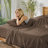 Ultra Soft Bamboo Sheet Set - 4 Pc Set - Wrinkle Resistant - Cooling Sheets with Deep Pockets-78635174-78635160