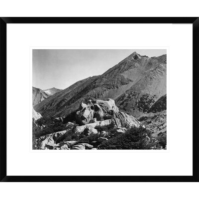 Peak Near Rac Lake, Kings River Canyon, Proposed As A National Park, California, 1936 by Ansel Adams - Picture Frame Photograph Print on Canvas -  Vault W Artwork, 58D57A9B2DEF403C93F0F3052CC47257