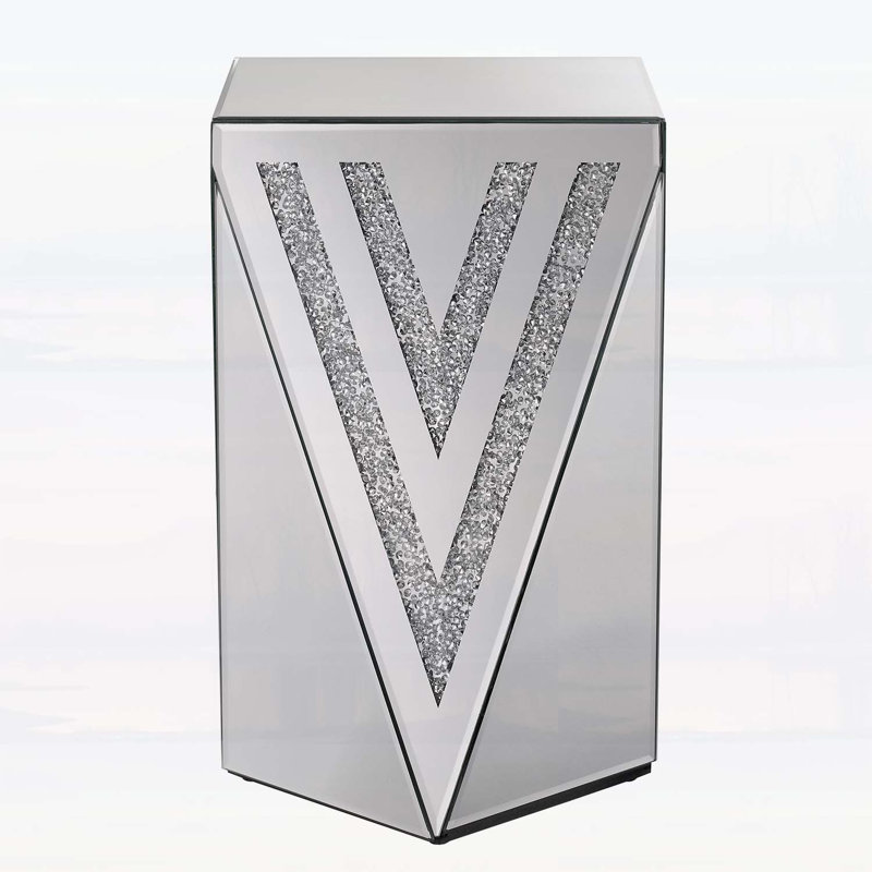 Triangular Mirror Square Table