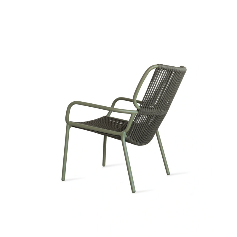 Ribbon Lounge Chair, Moss/Dark Green