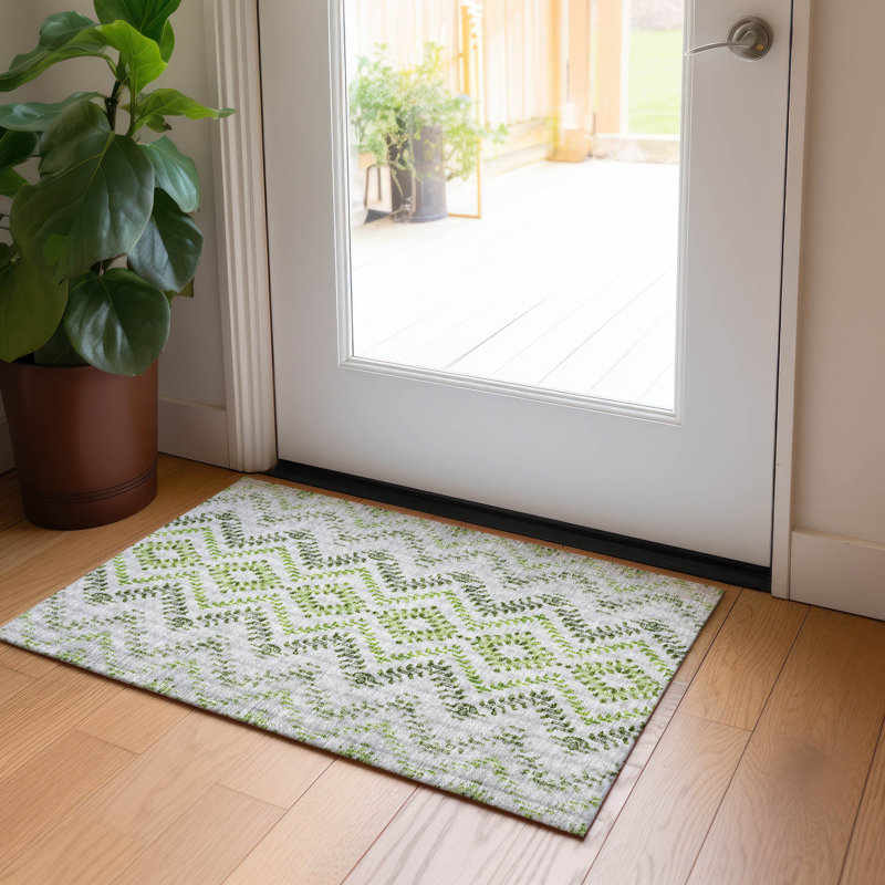 Paillasson intérieur / extérieur Kieyana, Rectangle 1 pi 8 po x 2 pi 6 po