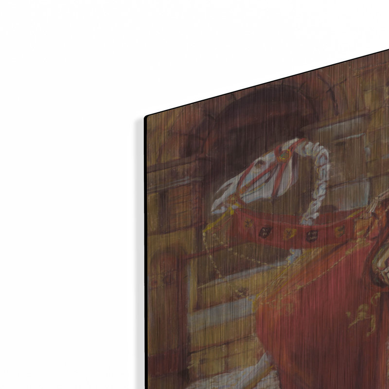 "Skelly Godiva" par Marie Marfia Fine Art, H 16 po x l 24 po