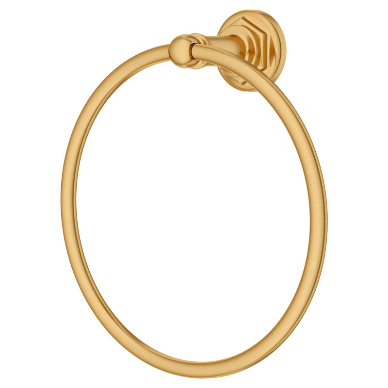 Oak Hill Towel Ring, Satin Brass