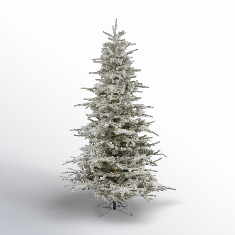 Sierra Lighted Artificial Fir Christmas Tree, 6.5' H