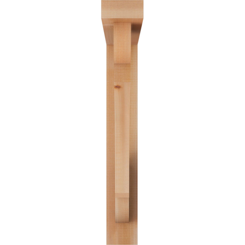 Olympic Block Offset Brace Bracket, 24 x 24, 3 1/2"W Western Red Cedar (Smooth)