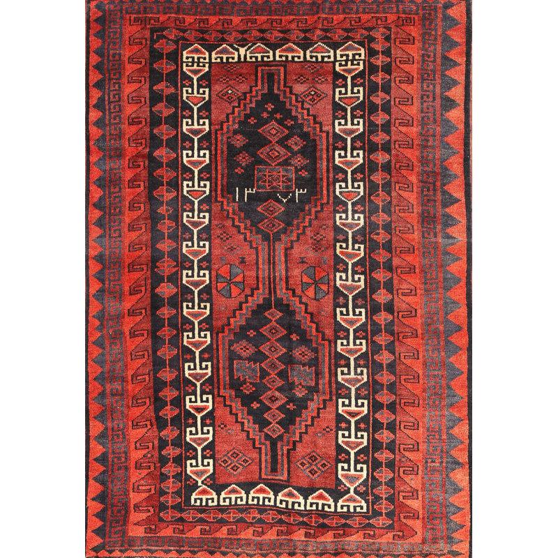 Tapis rouge à motif sud-ouest, Rectangle 5 pi x 8 pi