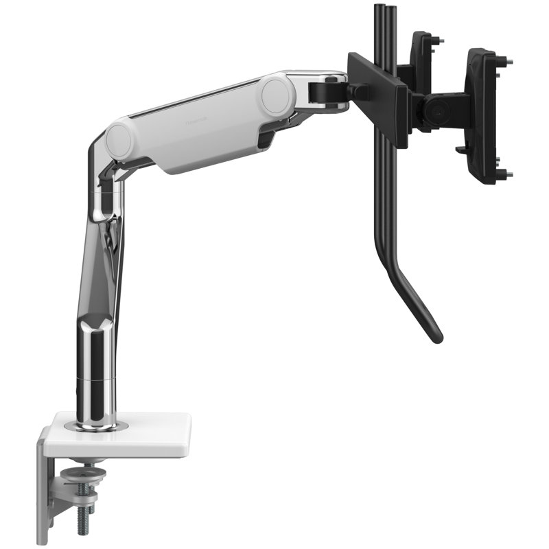 M8.1 W/Crossbar & Handle, White, Polished Aluminum, Crossbar & Handle