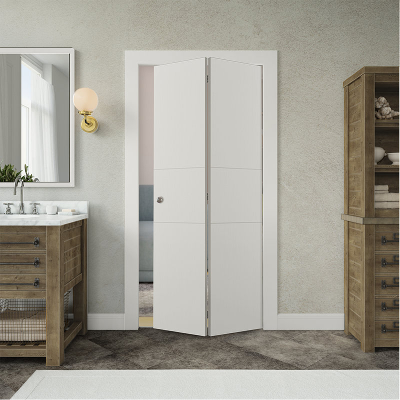 Porte pliante à panneaux 2H Palladio, H 79,38 po x l 48 po, Blanc