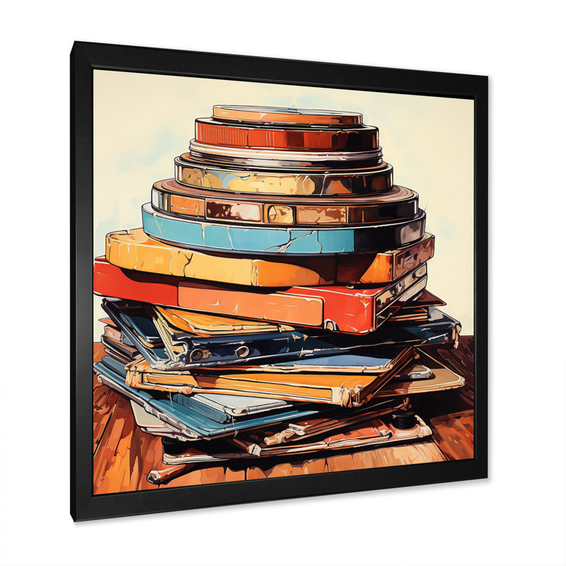 Impression sur toile vinyle, Cadre simple noir, H 30 po x l 30 po x P 1 po