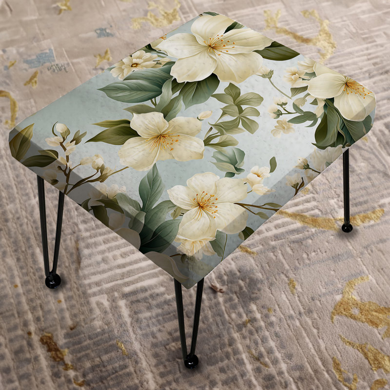 Serene Botanic Tropical Motif - Repose-pieds rectangulaire tropical