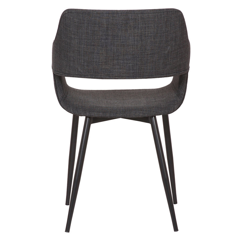 45.72cm H Polyester Blend Upholstered Armchair in Grey, Charcoal
