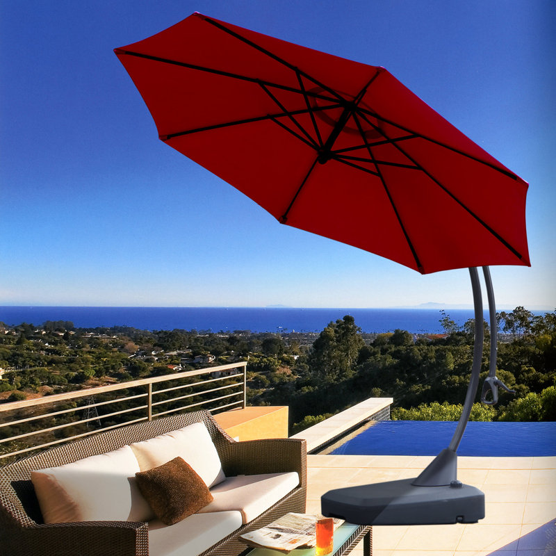 Groveman 3.5m Cantilever Parasol with Base, Red