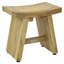 Asia® Raw Teak Shaving and Washing Foot Rest