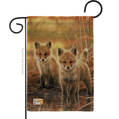 Double Sided 18.5'' H x 13'' W Burlap Animal Garden Flag